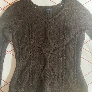 Banana Republic Brown Cable Knit